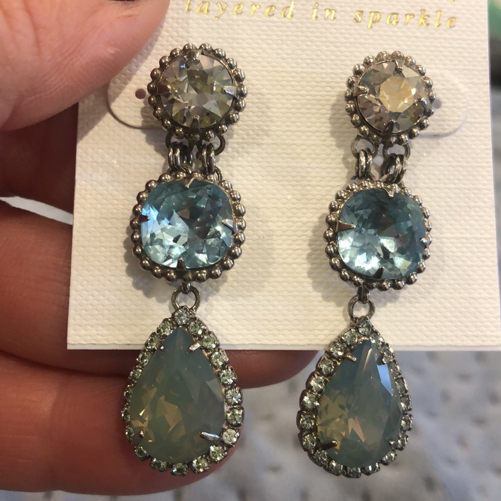 Sorrelli Three Stone "Ocean" Earring, NWT-Boutique - Picture 11 of 16